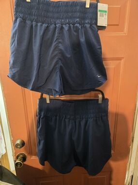 Nike Navy Athletic Shorts - Dri-FIT Lightweight Running Shorts